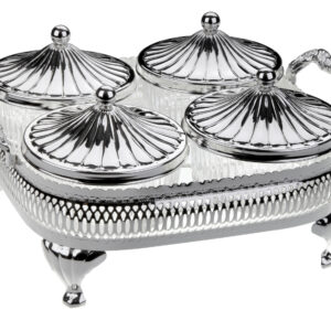 4 Pce Round Party Set 0/4924 - Queen Anne