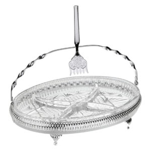 Oval Hors d'Oeuvre with Swing Handle and Fork 0/6228 - Queen Anne