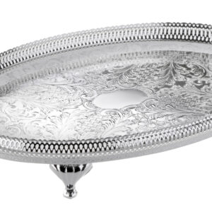Oval gallery tray with Legs and handles 0/6333 - Queen Anne