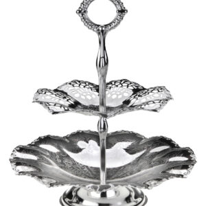 2 Tier Wavy Edge Cake Dish 0/6375 - Queen Anne