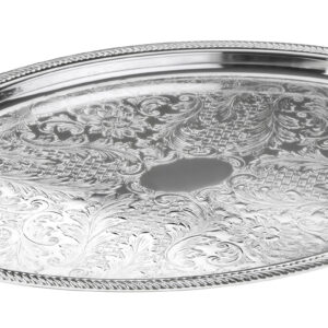 Shallow oval tray with handles 0/6463 - Queen Anne
