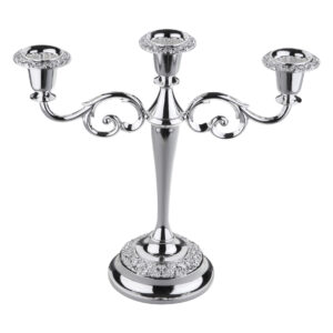 3 Light Candelabra/Baroque Arm - Rose 0/8203 - Queen Anne