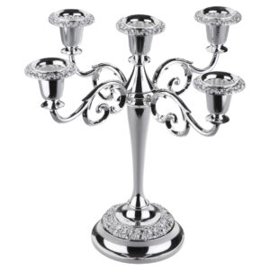 5 Light Candelabra/Baroque Arm - Rose 0/8205 - Queen Anne