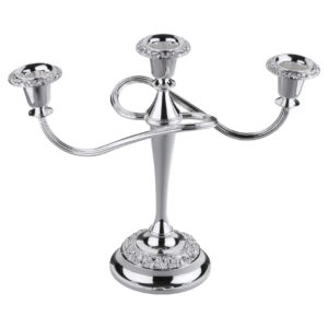 3 Light Candelabra/Scroll Arm - Rose 0/8213 - Queen Anne