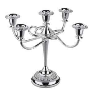 5 Light Candelabra/Scroll Arm - Rose 0/8215 - Queen Anne