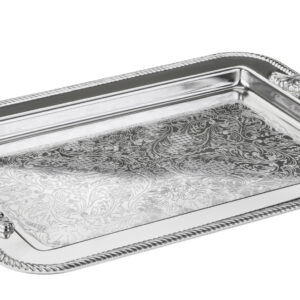 Rectangular tray with cast handles 0/86 - Queen Anne