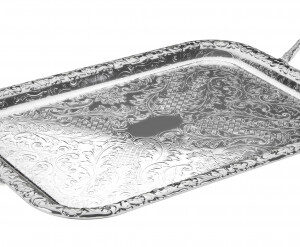 Medium Oblong Tray-Handles - Queen Anne