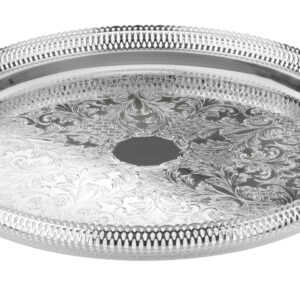 Large round gallery tray 0/6391 - Queen Anne