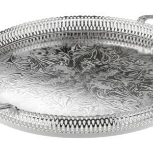 28cm Round GalleryTray-Handles