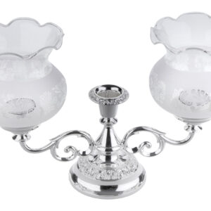 Double Candlelamp/Rose