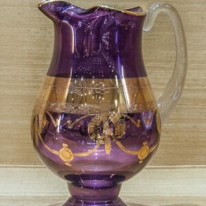 Crystal Pitcher - Hand Cut - Mouth Blown