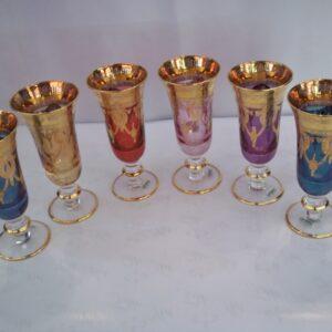 Set of 6 Flute Goblets - Crystal