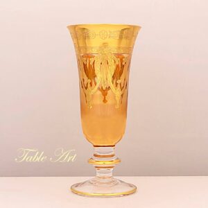 Set of 6 Flute Goblets - Crystal