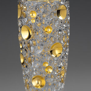 Large Vase crystal golden Pattern