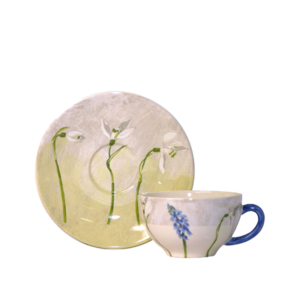 Set of 6 Pcs Tea cup & saucer, 2 pairs