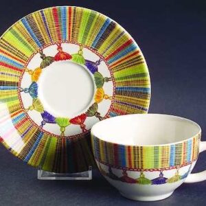 Set of 6 Pcs, TEA CUP & SAUCER, 2 PAIRS