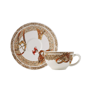 Set of 6 Pcs, TEA CUP & SAUCER, 2 PAIRS