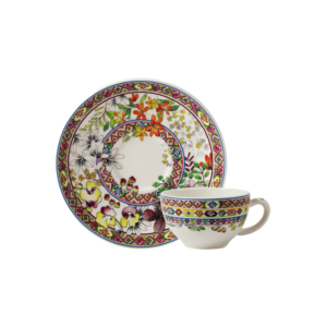Set of 6 Pcs, TEA CUP & SAUCER, 2 PAIRS