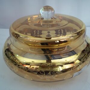 Large Bonbonniere with lid, Crystal
