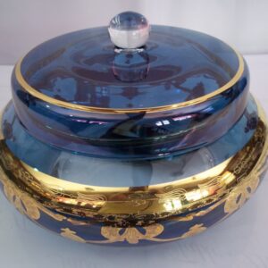 Large Bonbonniere with lid, Crystal