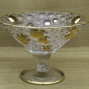 Crystal Fruit Plate, Golden Pattern