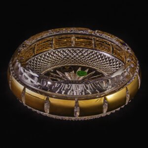 Czech Bohemian Ashtray Crystal Heart