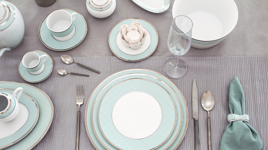 ETHEREAL BLUE/Dining set 112 Pcs