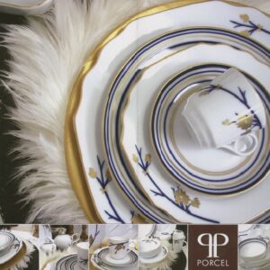 GOLDEN FLOWERS/Dining set 112 Pcs