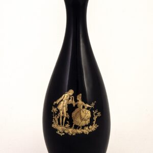 Limoges Vintage Blue Gold Vase