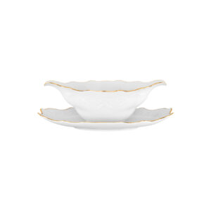 SAUCE BOAT + OVAL PLATTER VIVIAN