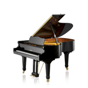 GRAND PIANO&CHAIR 183 CM.BLACK,W.HOFMANN,GERMANY